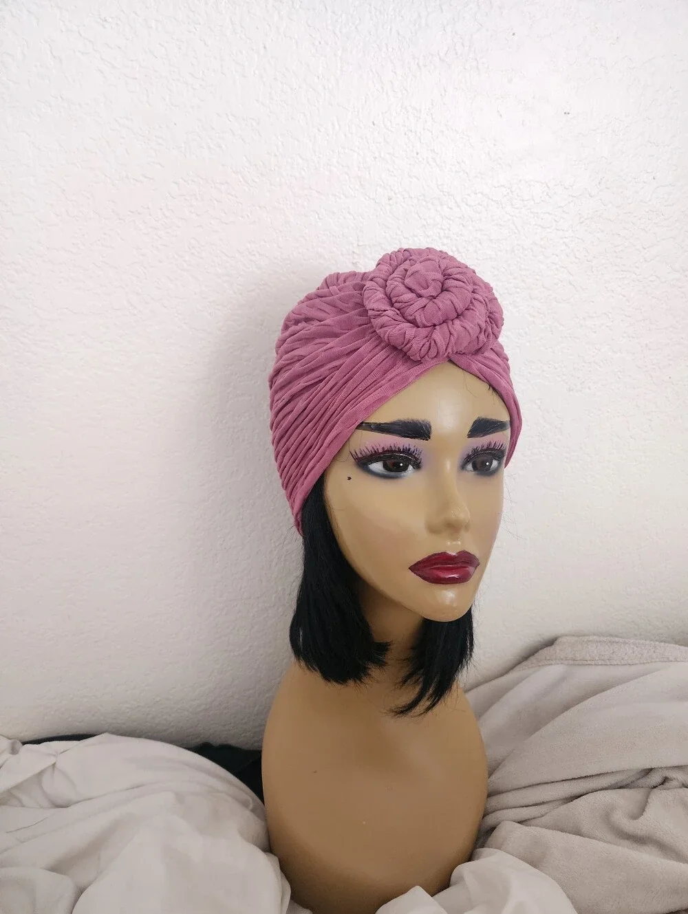 2 For $16 New Rasberry Braided Faux Turban Head Wrap